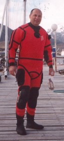 Traje seco para buceo